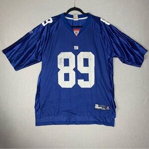New York Giants Jersey Mens XL Blue NFL Football Kevin Boss 89 Reebok Stitched